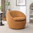 Modern Teddy Fabric Barrel Basic Accent Chair, 360° Swivel-1650060913