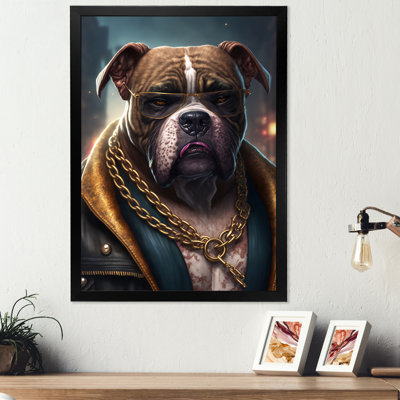 Boxer Gangster in NYC I - Impression sur toile