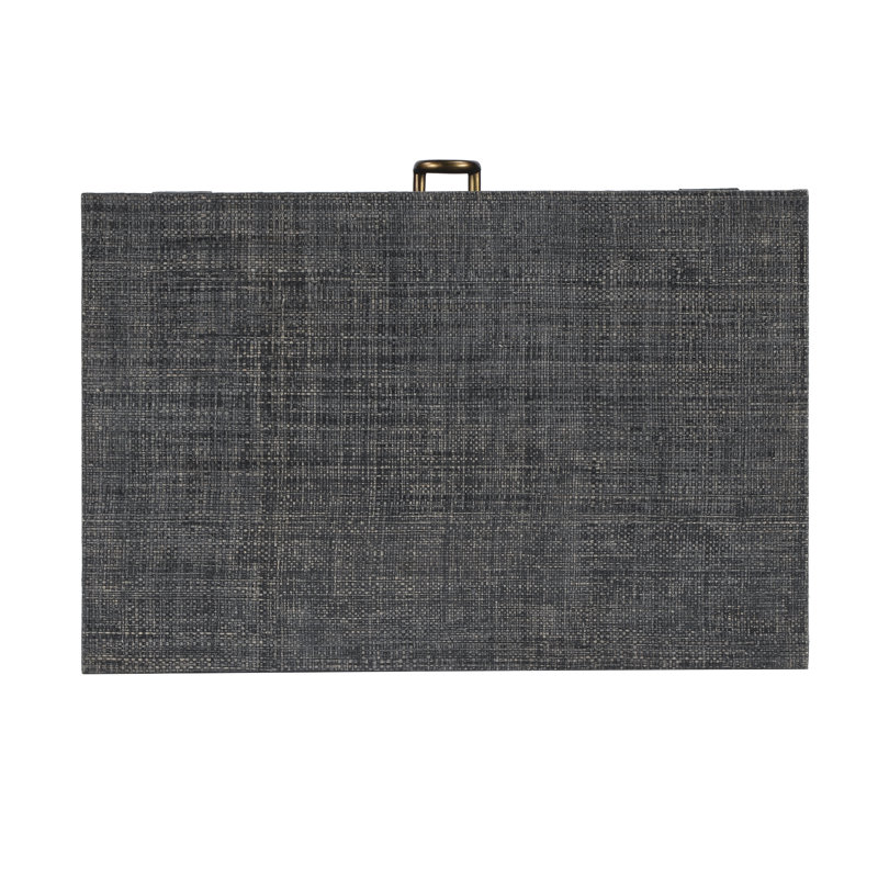 Chatham Raffia Nightstand, Charcoal