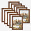 Ensemble de 10 cadres muraux en bois brun de 10 po 3 po x 4 po-90547537-89853288