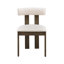 Ensemble de 2 chaises de salle à manger en bois, chaises de cuisine modernes rembourrées Boucle-293788852