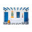 Greece, Mykonos. Colorful House Exterior. by Jaynes Gallery - Wrapped Canvas Print-654723695