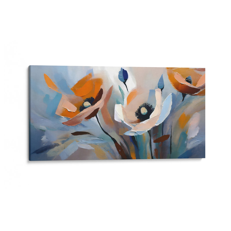 Painted Poppies, 18" H x 36" W