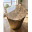 Eyram Brass End Table with Italian Marble Top