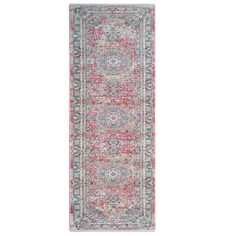 Beier Washable Area Rug, Large Rugs for Living Room Vintage Carpet Area Rugs for Bedroom Dining Room Non-Slip low pile Stain Resistant -MACHINE MADE POLYESTER AREA RUGS  - Runner, Multicolor,Oriental Design
