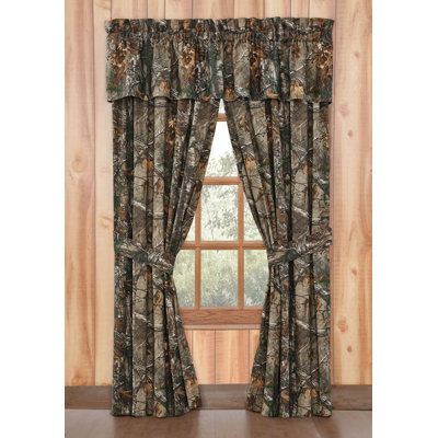 Realtree Xtra 100% Polycotton Camouflage & Hunting Camo Rod Pocket Curtain 42"x87"