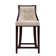 Upholstered Counter Stool with Solid Wood Frame