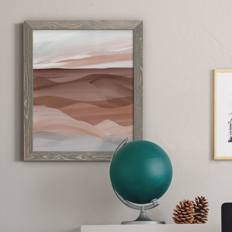 Sedona Valley - Peinture sur toile encadrée, Encadré gris, H 20 po x l 17 po x P 1,5 po