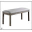 Rustic Style 6-Piece Dining Set With Grey Finish, Spacious Table, 4 Side Chairs, And Bench For Comfortable Seating