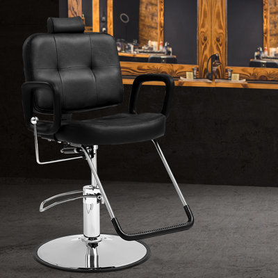Faux Leather Reclining Salon Chair