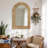 Natural Handwoven Grass Arched Wall Mirror with Rustic Decorative Mirrors for Livingroom,Hallway,Bedroom-952257786-938448892