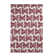 Tapis décoratif marron géométrique