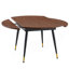 Table de salle à manger extensible avec pieds en métal