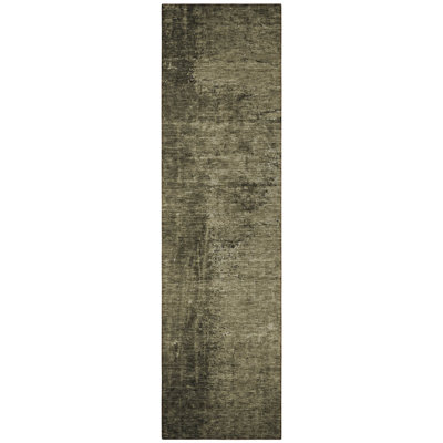 Tapis de couloir d'extérieur 8 po gris