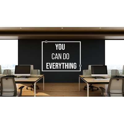 Vous pouvez faire tout travail citation autocollant pour employé de bureau, autocollant de motivation travail d'équipe