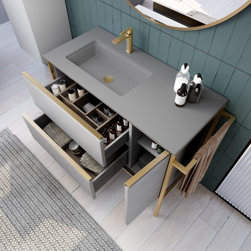DAX 18.1'' Bathroom Sink, Matte Mist
