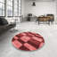 Tapis décoratif géométrique marron/rouge-1191267672