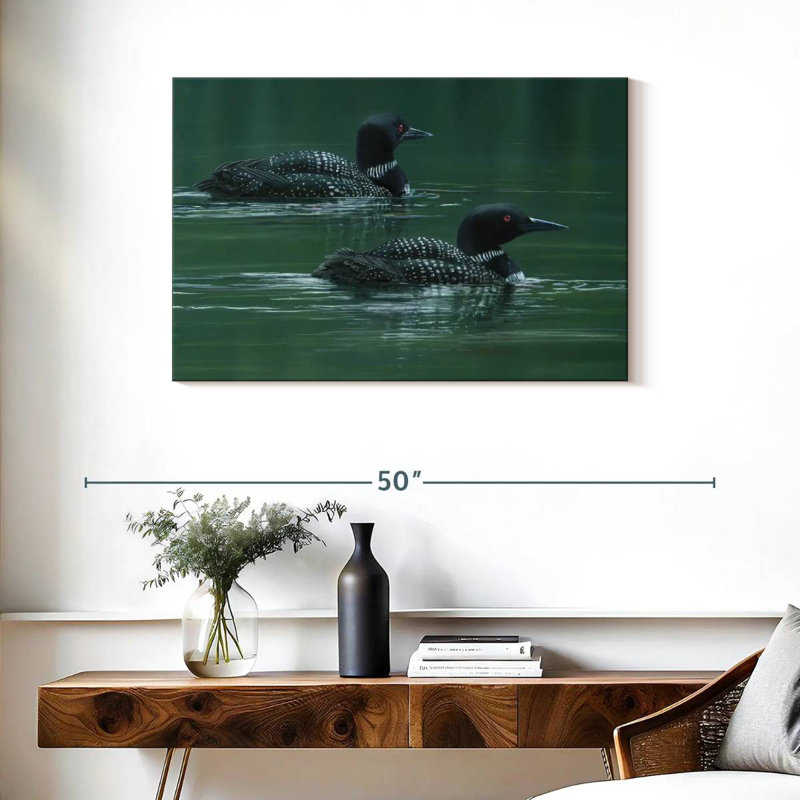 Two Loons, 24" H x 36" W