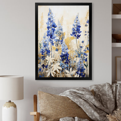 «Blue Bonnets Simplicity Meadow - Blue Bonnets», reproduction sur toile FDP107231
