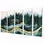 Forêt forêt de cristal émeraude III - Art mural forêt - Art mural traditionnel sur toile-692833280-692833281