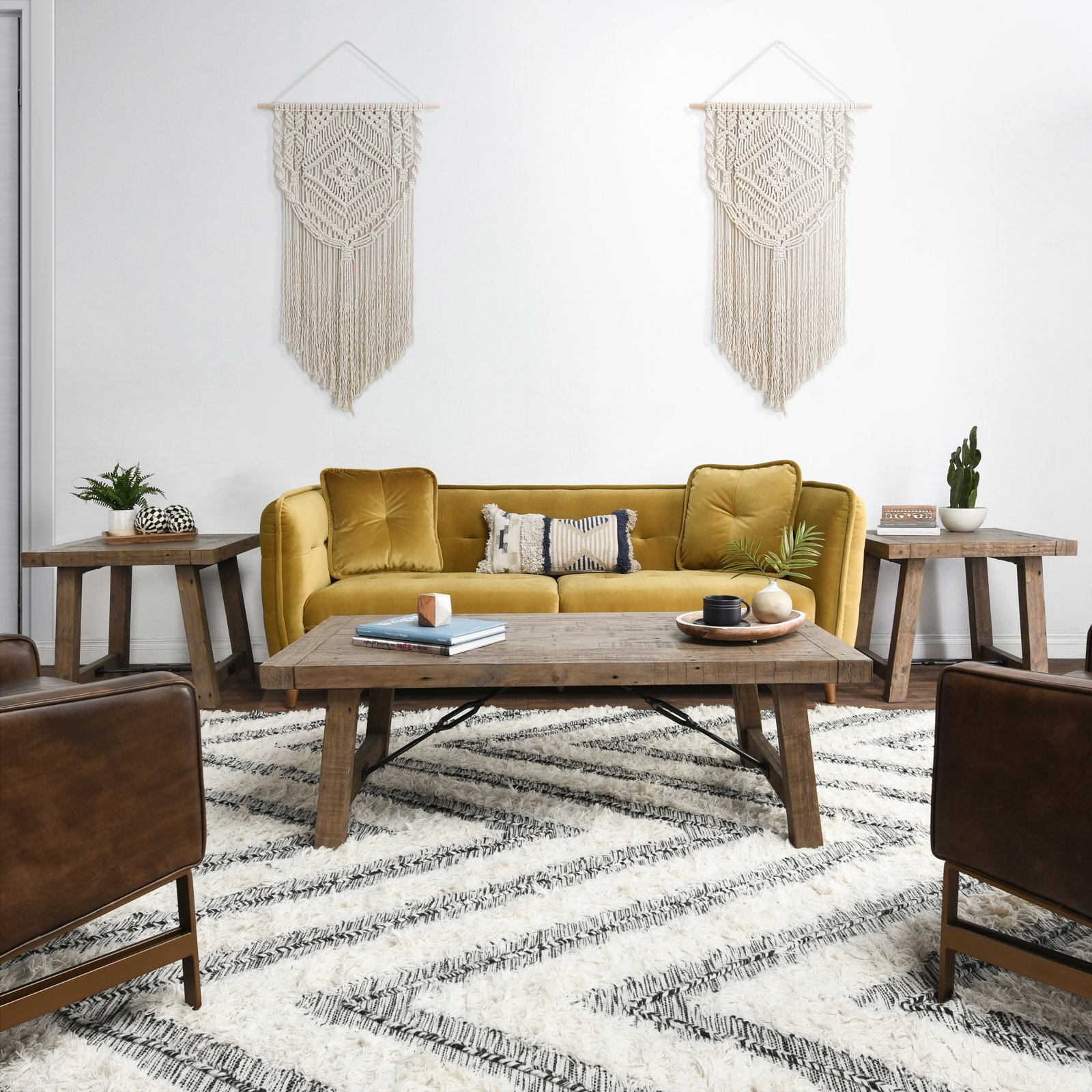 Acker 3-Piece Living Room Table Set