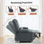 Causeuse inclinable avec porte-gobelets et poche latérale pour le salon-986304377