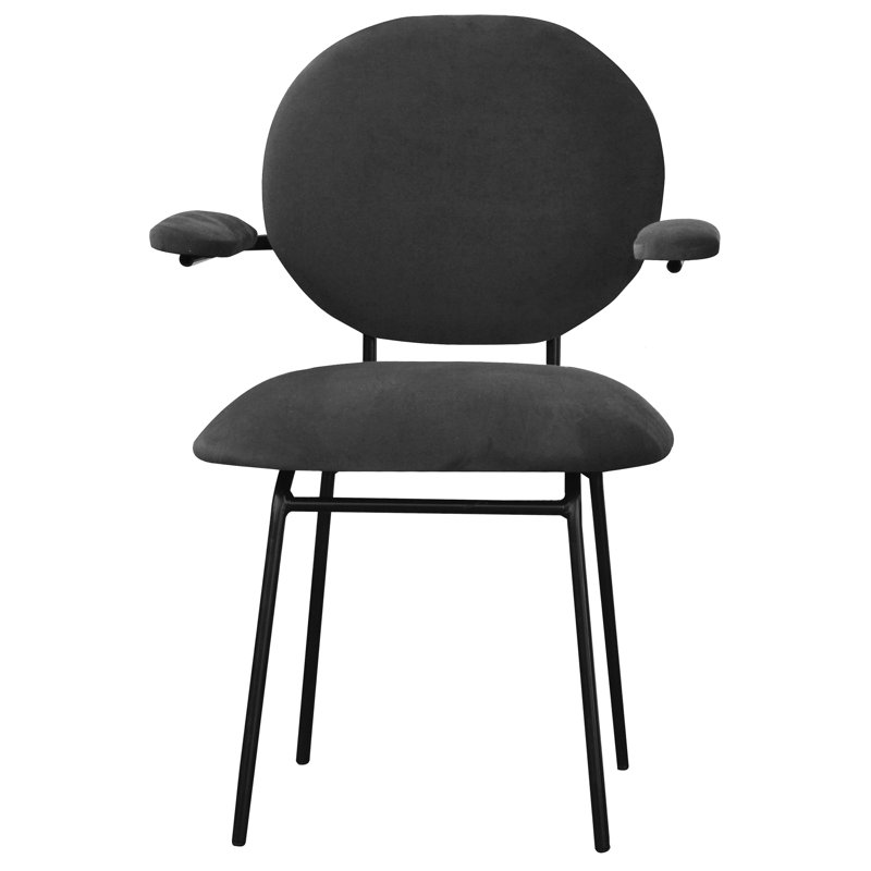 Upholstered Armchair, Gray