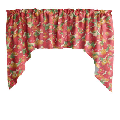 Cantonnière à motif de pommes