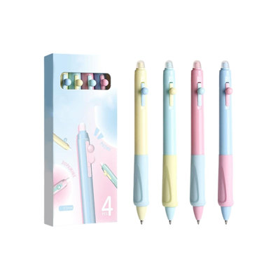 Stylish Erasable Pen  Student-Friendly Thermal Erasable Gel Pen  Black Push-Button Fast-Dry Pen 10ml