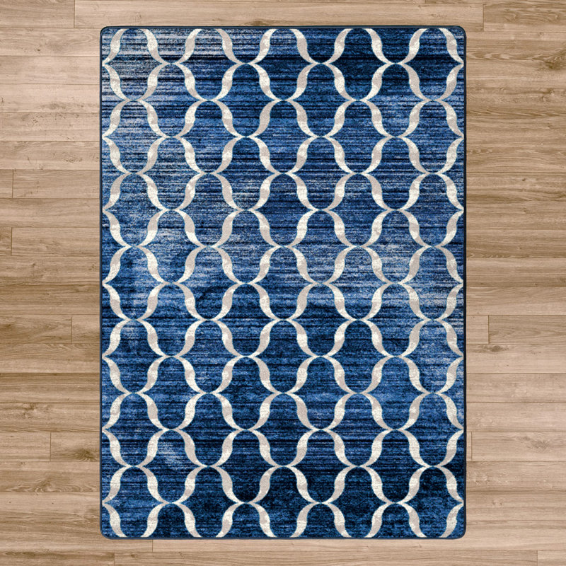 Hopelyn Abstract Indoor Rug, Rectangle 4' x 5'