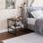 Daviney 2 Piece Living Room Wood Table Set, Square Table With 2 Open Shleves-1925159882