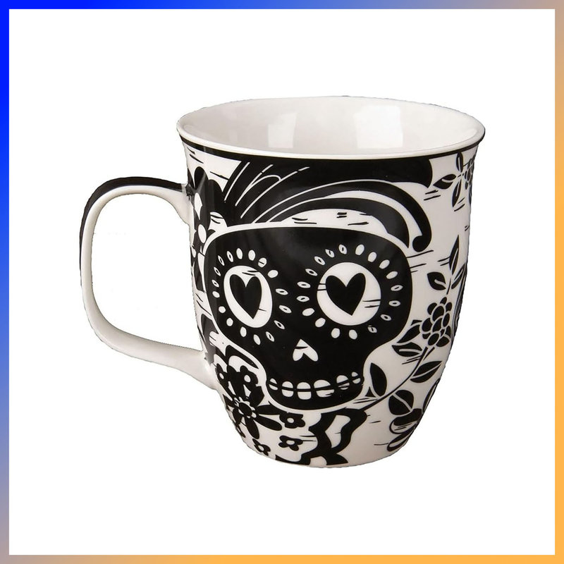 La tasse 16Oz Artisan Boho rehausse vos moments douillets avec cette superbe tasse en céramique noire et blanche, un incontournable de l'hiver. Conçu avec une élégance bohème artistique, il combine une finition noire matte profonde avec de charmants motifs minimalistes.
