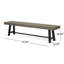 Banc de mobilier intérieur / extérieur