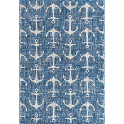 Tapis d'extérieur Ayton couleur mer