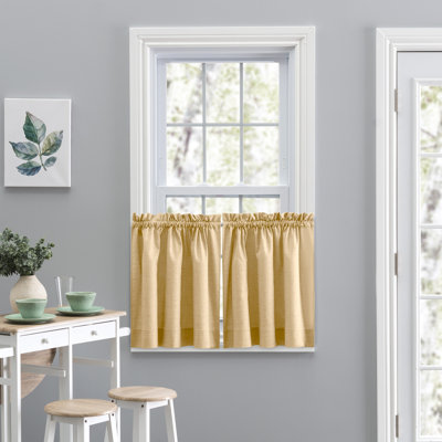 Lisa Solid Colour Tailored Cafe Curtain