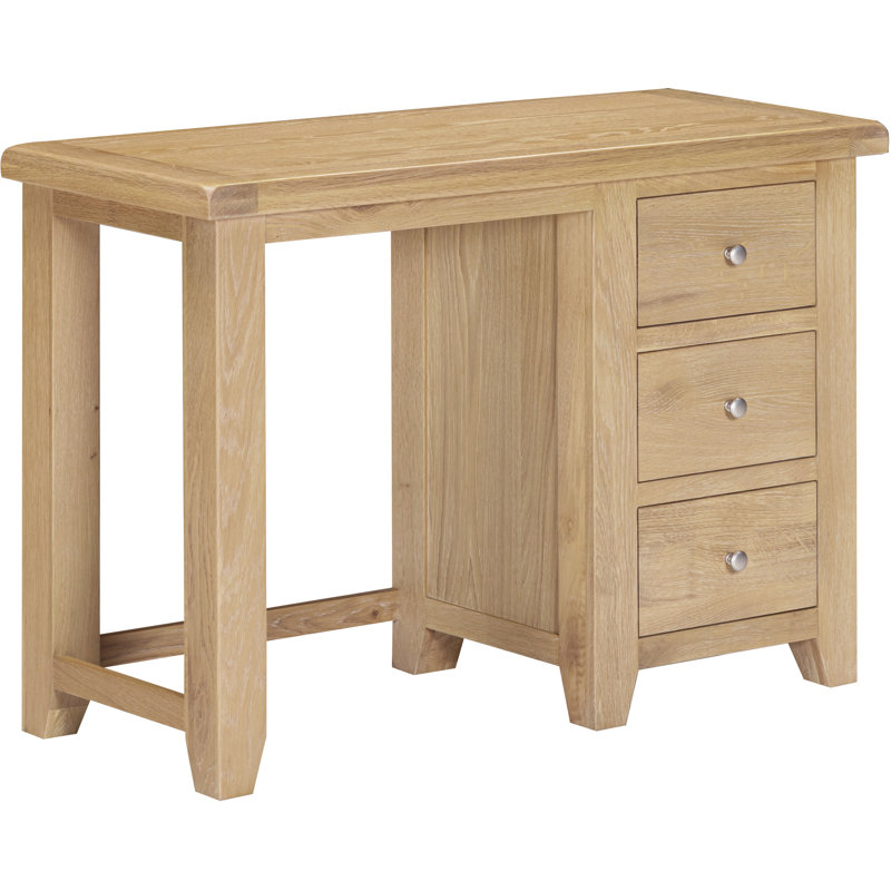 Solvy Dressing Table with Mirror, Oak