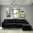 Right Sectional Sofa With Footrest, Convertible Corner Sofa With Armrest Storage, Living Room And Apartment Sectional Sofa, Right Chaise Longue And Grey-1566044714
