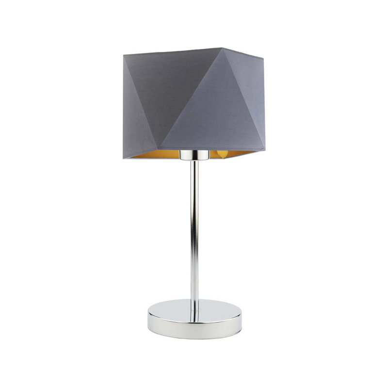 Candra Desk Lamp, Chrome, Grey