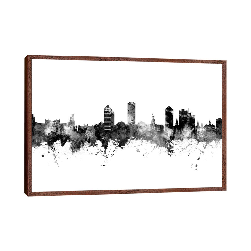 Tallahassee Florida Skyline by Michael Tompsett - Print on Canvas, 45.72cm H x 66.04cm W x 3.81cm D