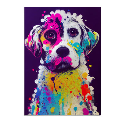 Splashed Dog No.2 Abstract - Wall Art