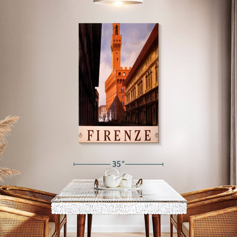 Aime See Firenze Wall Sign, 48" H x 32" W