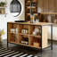 Table bistro avec 6 compartiments de rangement Home Bar