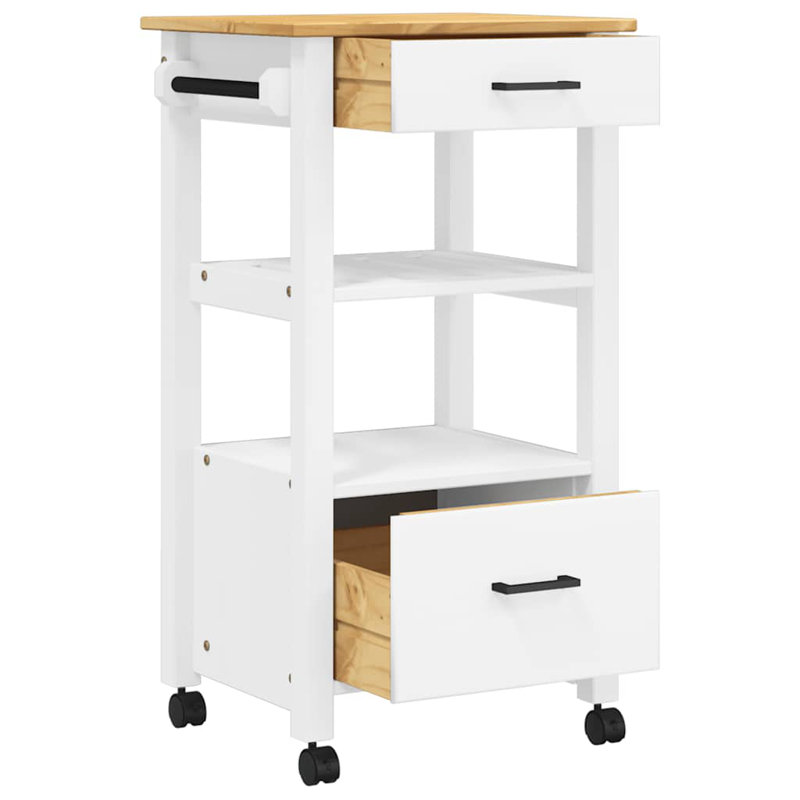 Wood Bar Cart