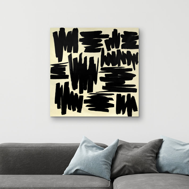 Deconstructed stripes - 32"x32" art on canvas