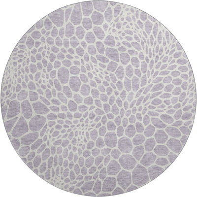 Premium Machine Washable Prisco Lilac Rug