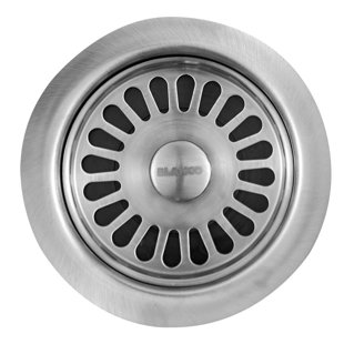 Highcraft Stainless Steel Kitchen Sink Drain Strainer Basket Universal  Style Rubber Stopper 