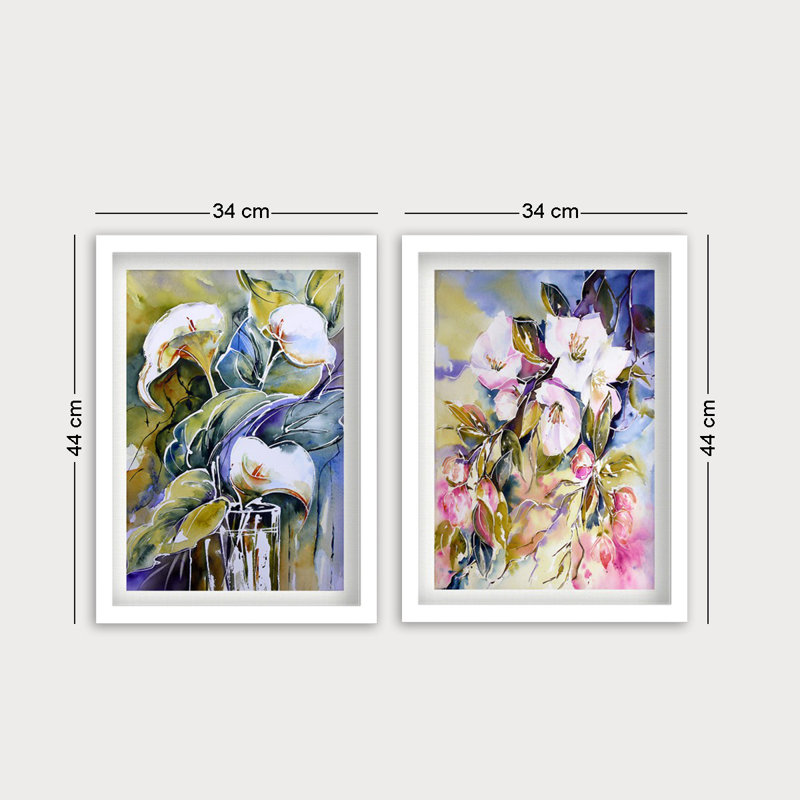 Anonymous - 4 Piece Single Picture Frame Painting on Wood