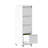 4 Drawer Vertical File Cabinet, White, On Wheels, Secure Storage For Documents, - Tilt Feature, Easy Mobility, Low Maintenance Surface Lockable Metal Cabinet Home And Office, Flexible With Adjustable-227759937