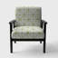 Fauteuil d'appoint rembourré Mid-Century