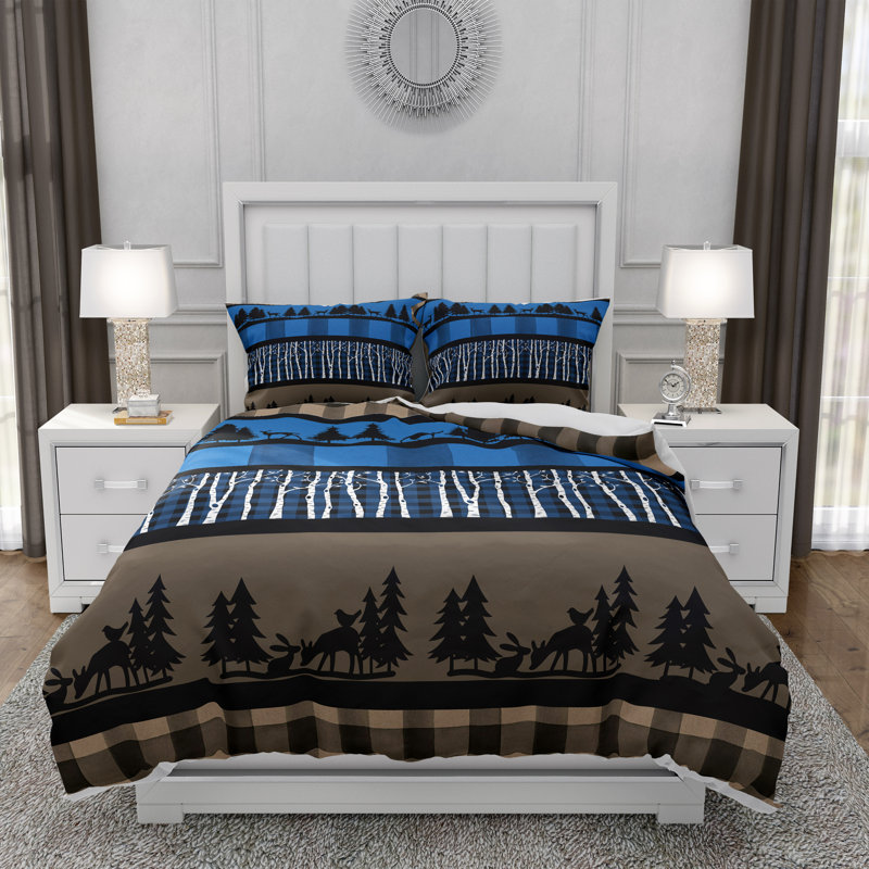Abstract Duvet Cover, King Duvet Cover + 2 King Shams